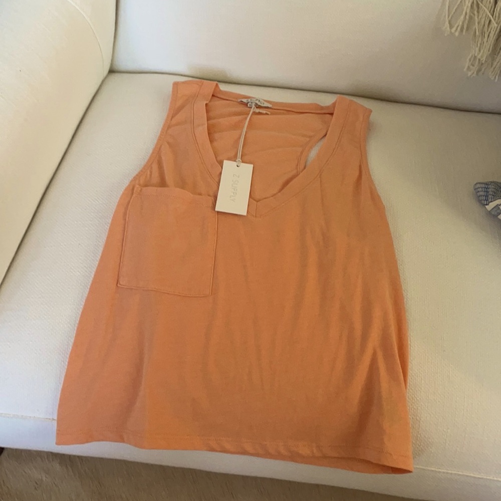 Small peach crop tank by Z Supply- NEW